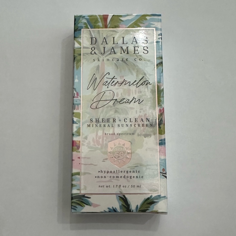 Dallas & James the Watermelon Dream Sheer + Clean Mineral Sunscreen SPF 50+